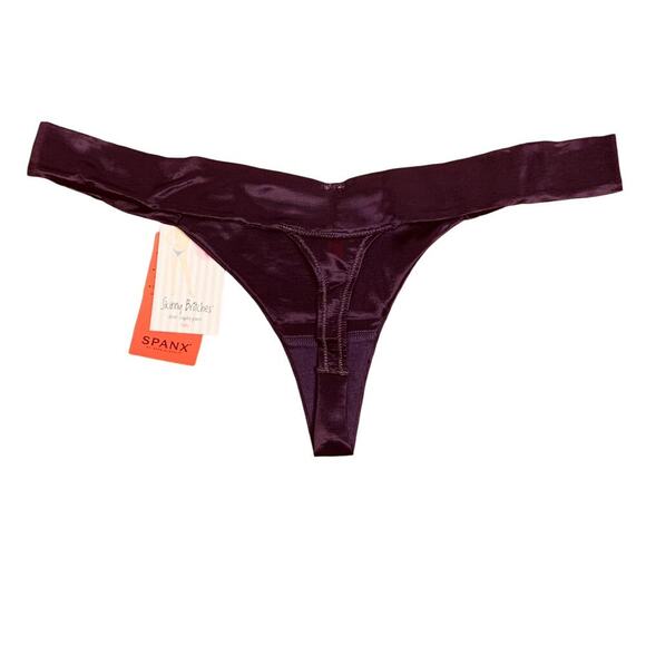 NEW SPANX  Skinny Britches Sheer Shaping Power Thong in Royal  Plum - Size S/M - Picture 8 of 9